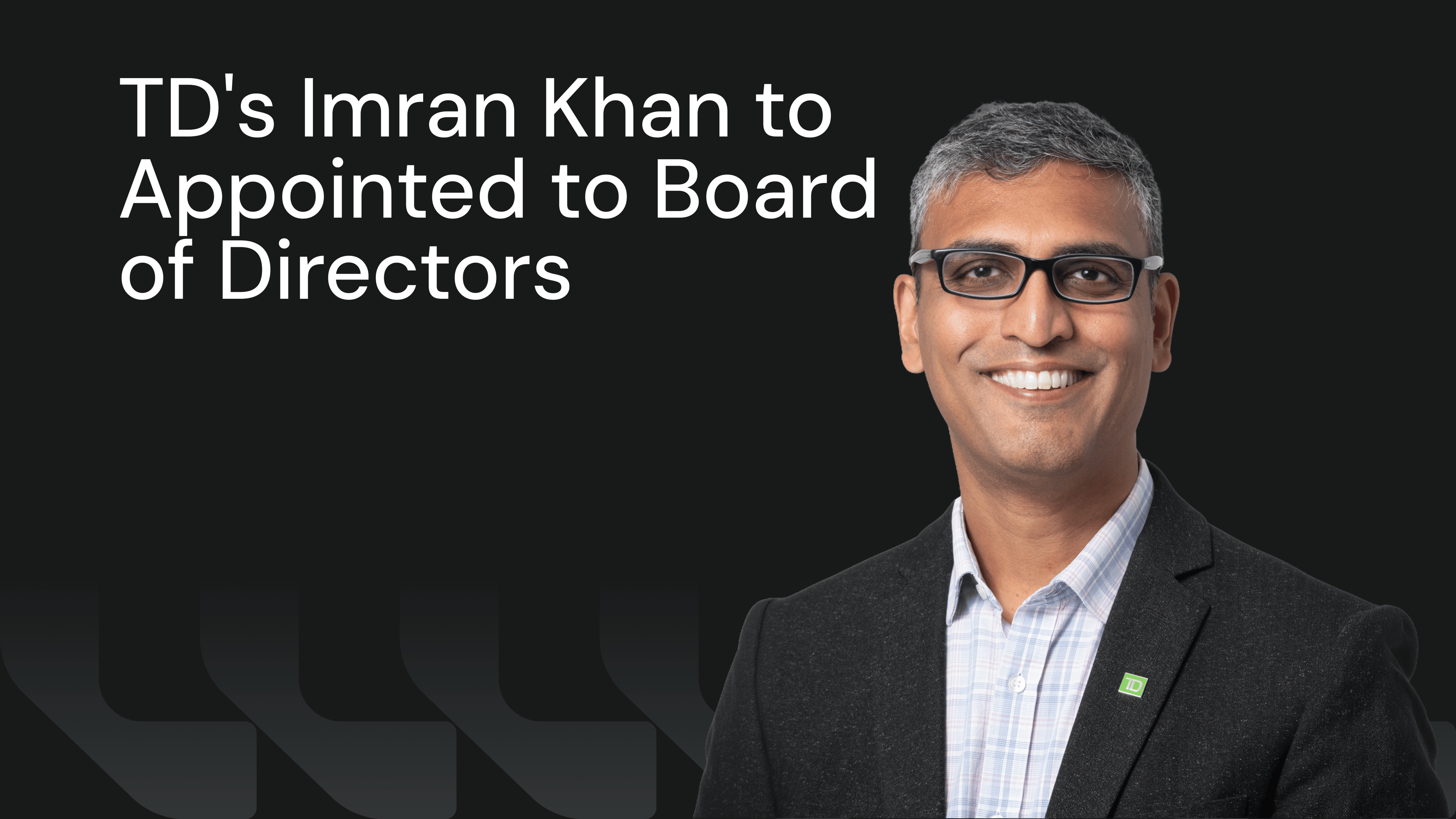Synteq Appoints TD's Imran Khan to Its Board of Directors